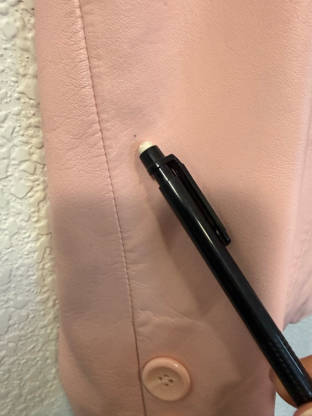Caslon Genuine Soft Leather Jacket | Blush Pink | Luxe Spring Blazer | M - Picture 13 of 13